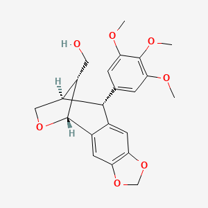 Chemical structure of Neoanhydropodophyllol