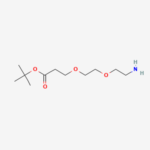 Chemical structure of NH2-PEG2-C2-Boc
