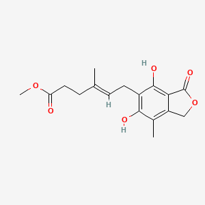 Chemical structure of O-Desmethyl mycophenolic acid methyl ester