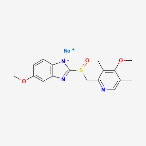 Chemical structure of Omeprazole sodium