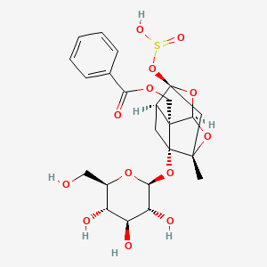 Chemical structure of Paeoniflorin sulfite