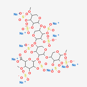 Chemical structure of Pentosan Polysulfate Sodium (W/W 43%)