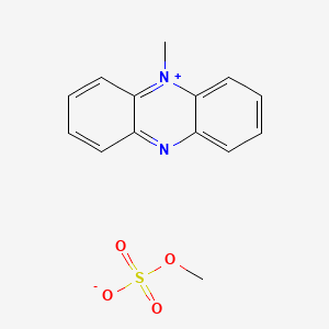 Chemical structure of Phenazine Methosulfate