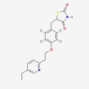 Chemical structure of Pioglitazone D4
