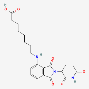 Chemical structure of Pomalidomide-C7-COOH