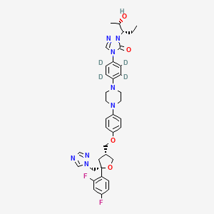 Chemical structure of Posaconazole-D4