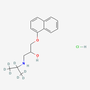 Chemical structure of Propranolol D7 hydrochloride