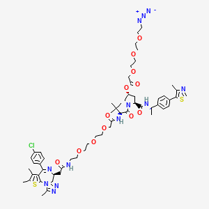 Chemical structure of PROTAC BRD4 Degrader-5-CO-PEG3-N3