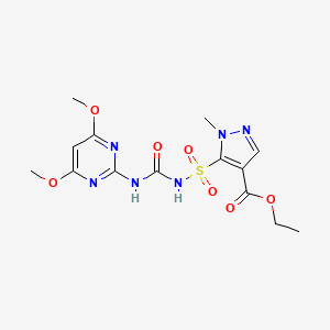 Chemical structure of Pyrazosulfuron-ethyl