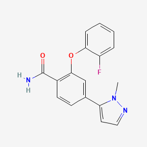 Chemical structure of RBPJ Inhibitor-1