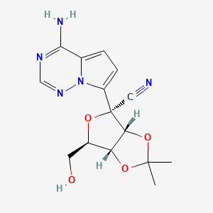Chemical structure of Remdesivir O-desphosphate acetonide impurity