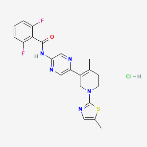 Chemical structure of RO2959 Hydrochloride