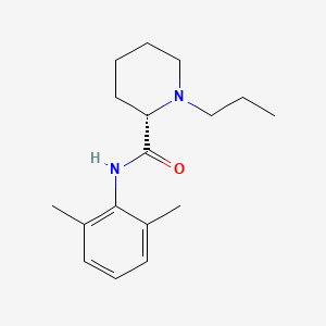 Chemical structure of Ropivacaine