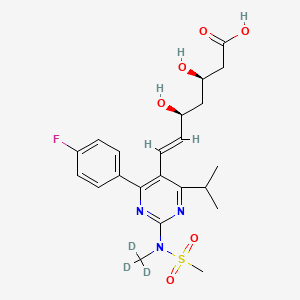 Chemical structure of Rosuvastatin D3