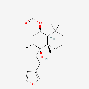 Chemical structure of Rotundifuran