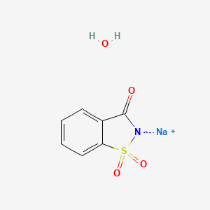 Chemical structure of Saccharin sodium hydrate
