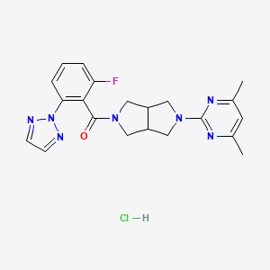 Chemical structure of Seltorexant hydrochloride