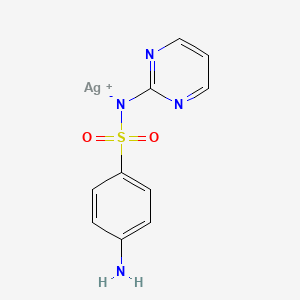Chemical structure of Silver sulfadiazine