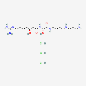 Chemical structure of Spergualin trihydrochloride