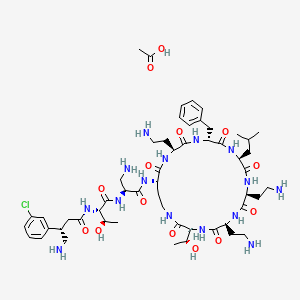 Chemical structure of SPR206 acetate
