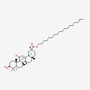 Chemical structure of Stearyl glycyrrhetinate