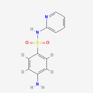 Chemical structure of Sulfapyridine D4