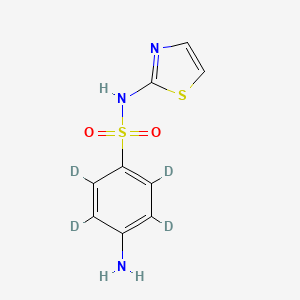 Chemical structure of Sulfathiazole D4