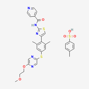 Chemical structure of T-1101 tosylate