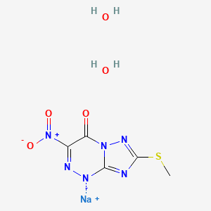 Chemical structure of Triazavirin