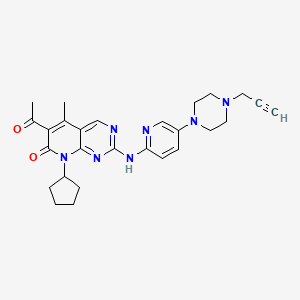 Chemical structure of Palbociclib-propargyl
