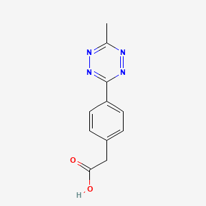 Chemical structure of Methyltetrazine-acid