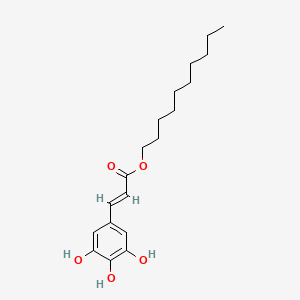 Chemical structure of 3,4,5-Trihydroxycinnamic acid decyl ester