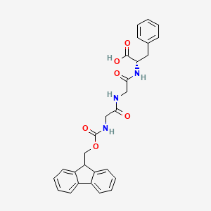 Chemical structure of Fmoc-Gly-Gly-Phe-OH