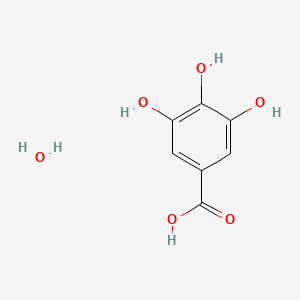 Chemical structure of Gallic acid hydrate