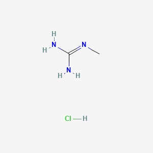 Chemical structure of 1-Methylguanidine hydrochloride