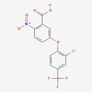 Chemical structure of Acifluorfen
