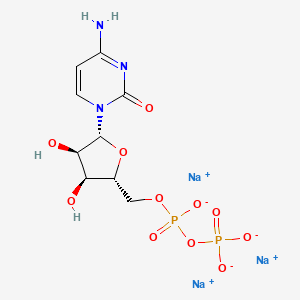 Chemical structure of Trisodium cytidine 5'-diphosphate