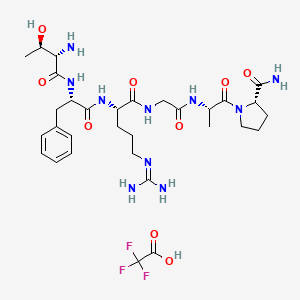 Chemical structure of Protease-Activated Receptor-3 (PAR-3) (1-6), human TFA