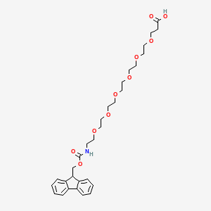 Chemical structure of Fmoc-NH-PEG6-CH2CH2COOH