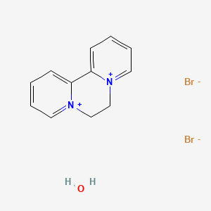 Chemical structure of Diquat dibromide hydrate