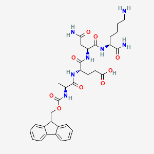 Chemical structure of Fmoc-Ala-Glu-Asn-Lys-NH2