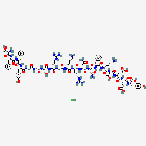 Chemical structure of Angiopep-2 hydrochloride