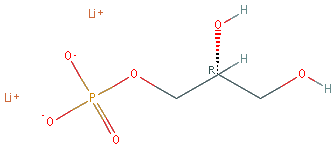 Chemical structure of sn-Glycerol 3-phosphate lithium