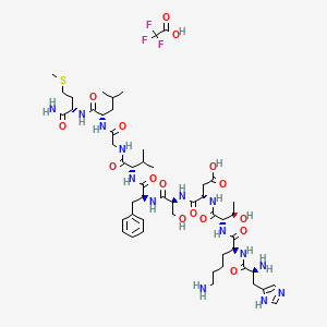 Chemical structure of Neurokinin A TFA