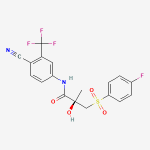 Chemical structure of (R)-Bicalutamide