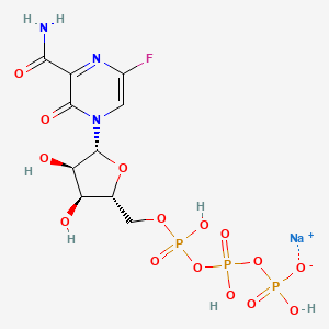 Chemical structure of T-705RTP sodium