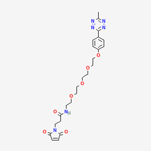 Chemical structure of Methyltetrazine-PEG4-maleimide
