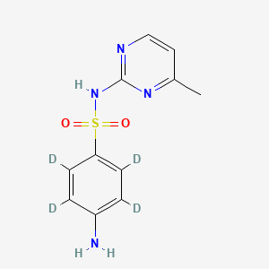 Chemical structure of Sulfamerazine D4