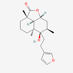 Chemical structure of Marrubiin