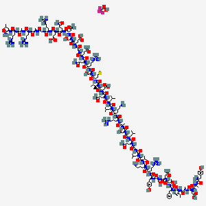 Chemical structure of Human growth hormone-releasing factor TFA